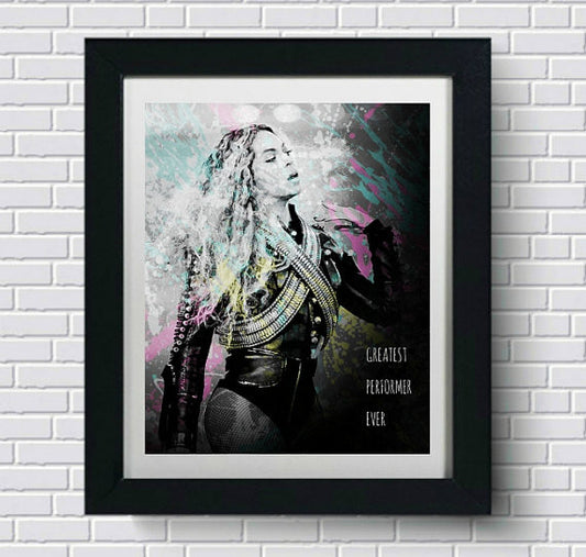 Beyonce Wall Art by Lisa Jaye