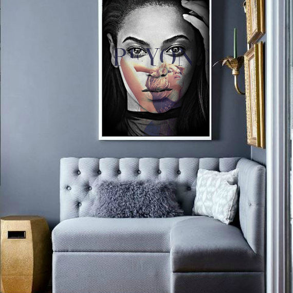 Beyonce Wall Art by Lisa Jaye