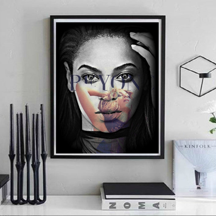 Beyonce Wall Art by Lisa Jaye