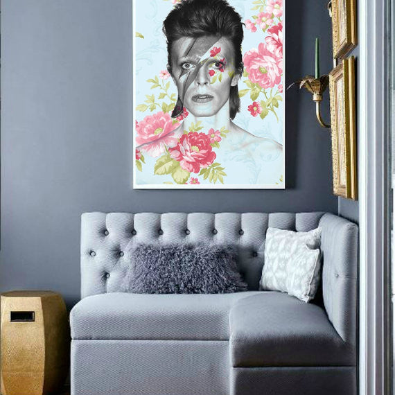 David Bowie Wall Art by Lisa Jaye