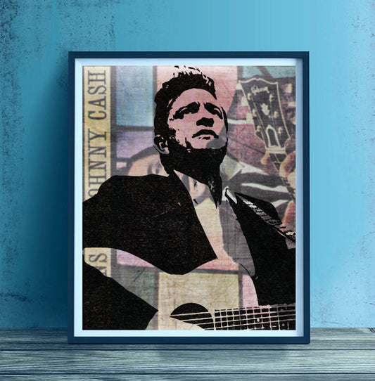 Johnny Cash Artwork by Lisa Jaye