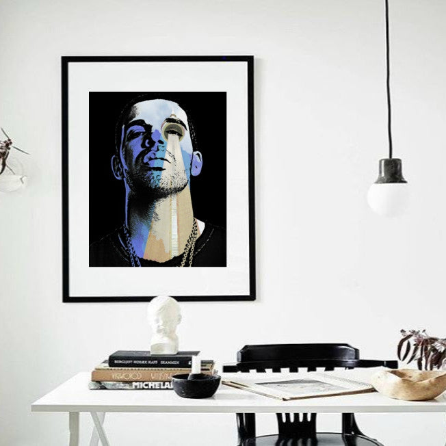 Drake Art Print, Wall Art, Poster, Artwork, Canvas