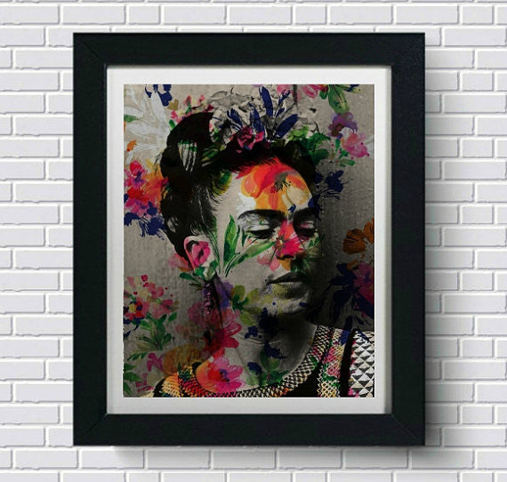 Frida Kahlo Art Print, Wall Art, Poster, Artwork, Canvas