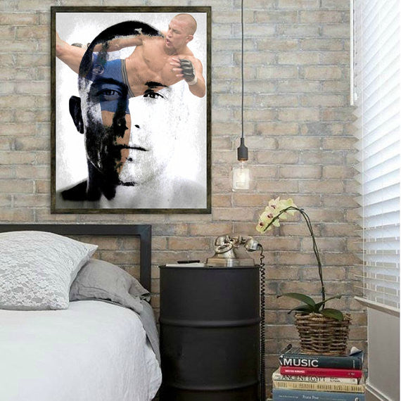 Georges St-Pierre Wall Art Art Print, Wall Art, Poster, Artwork, Canvas