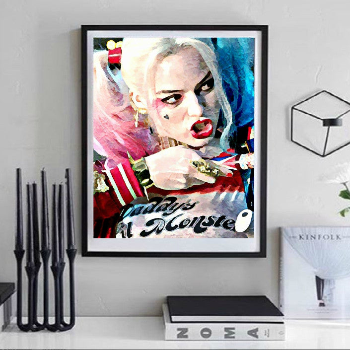 Harley Quinn Suicide Squad Wall Art  | Lisa Jaye Art Designs