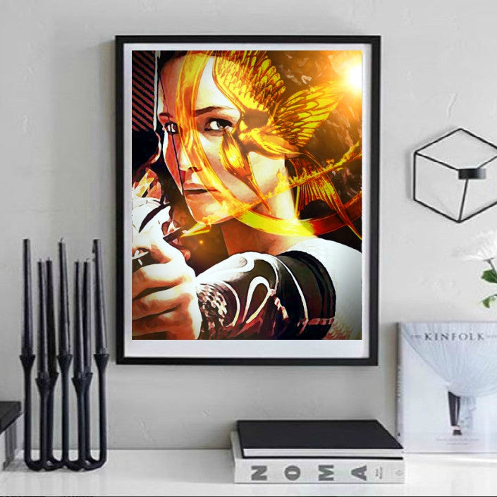 Hunger Games Katniss Wall Art by Lisa Jaye