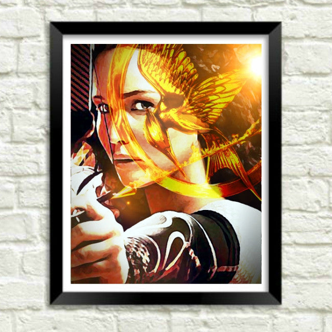 Hunger Games Katniss Wall Art by Lisa Jaye