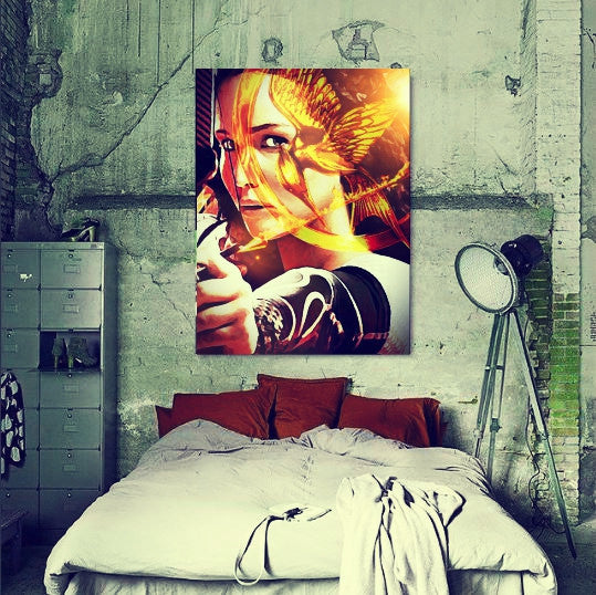 Hunger Games Katniss Wall Art by Lisa Jaye