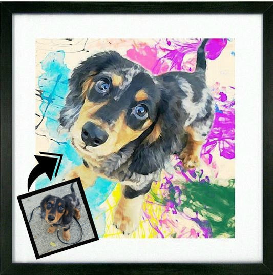 Custom Pet Art - Watercolor Style