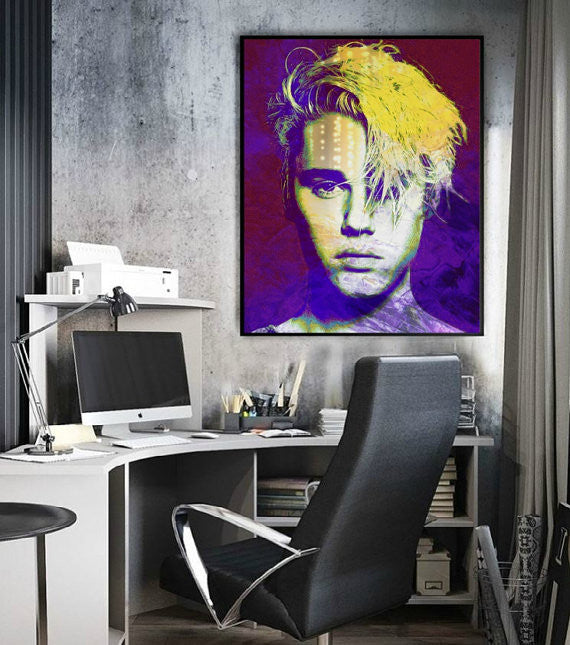 Justin Bieber Wall Art Artwork Poster