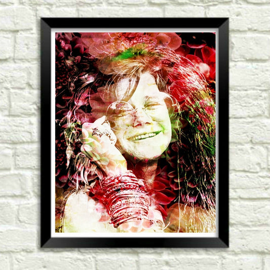 Janis Joplin Wall Art Painting Art Print Canvas