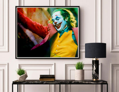 joker wall art artwork poster gift joaquin phoenix 2019