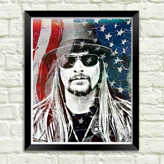 Kid Rock Wall Art Print Poster Canvas Painting