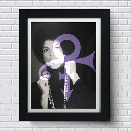 Prince Symbol Wall Art by Lisa Jaye