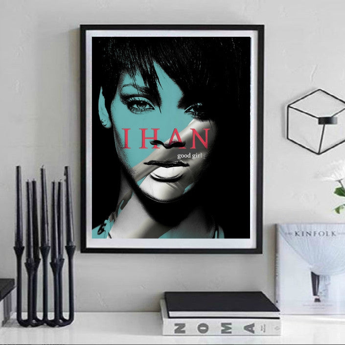 Rihanna Wall Art by Lisa Jaye