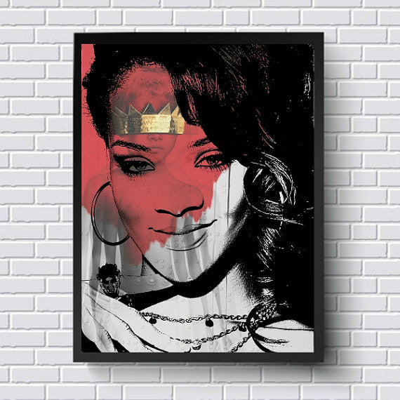 Rihanna Wall Art by Lisa Jaye