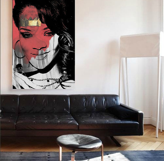 Rihanna Wall Art by Lisa Jaye