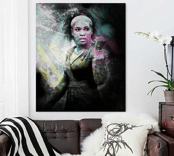 Serena Williams Wall Art  | Lisa Jaye Art Designs