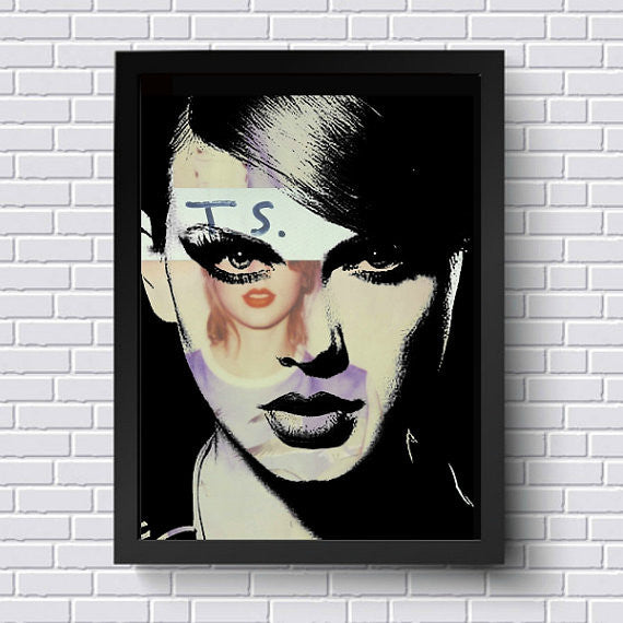 Taylor Swift Wall Art by Lisa Jaye