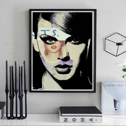 Taylor Swift Wall Art by Lisa Jaye