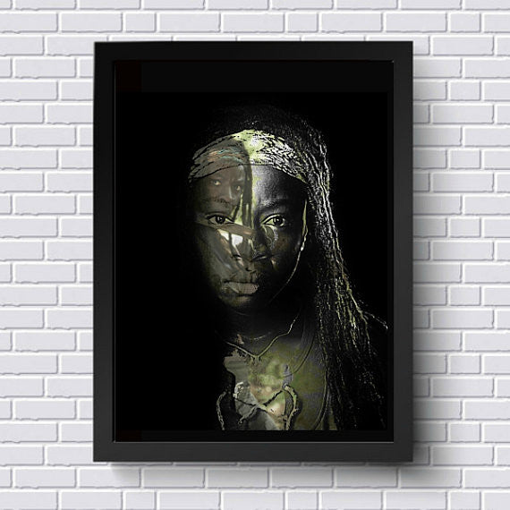 TWD The Walking Dead Michonne Wall Art Artwork Poster